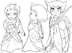 Feuille de personnages (model sheet)